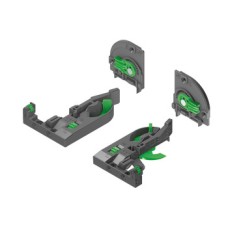 Front and Rear Clip and Adaptor Set 4D Adjustment Set Dynapro Dark grey finish