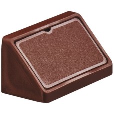 Corner Connector with Cover Cap Width 44 mm Mini Dark brown