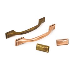 D Pull Handle Zinc Alloy Fixing Centres 128 mm Shapes Antique brass finish fixing centres 128 mm