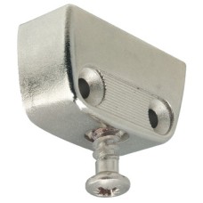 Clip Cabinet Connector RV/O Top Element with Pre-Mounted Connecting Screw Nickel plated