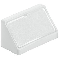 Corner Connector with Cover Cap Width 44 mm Mini White