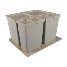 Waste Bin Set for Installation in Standard Drawer Boxes Ninka One2Four New number for 502.90.231 For drawer width 500 mm base plate 384 mm 1 x 21 2 x 6 litres