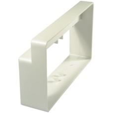 Adaptor for Double Airbrick Wall Outlet UV Stabilised Material System 6a white finish