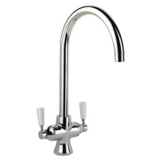 Mixer Tap Dual Lever Rangemaster Aquaclassic 2 TAC2BF/BF - Brushed handles brushed body