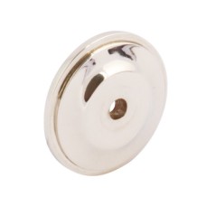 Backplate Brass Ø 35 mm Round Polished nickel finish