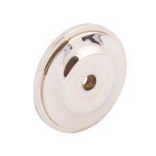 Backplate Brass Ø 35 mm Round Polished nickel finish