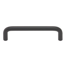 D Pull Handle Steel Fixing Centres 96-128 mm Black finish fixing centres 128 mm
