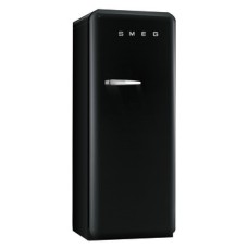 Fridge-Freezer Freestanding with Ice Compartment Total Capacity 281 Litres Smeg 50’s Style FAB28RBL5UK - Black right hand hinge