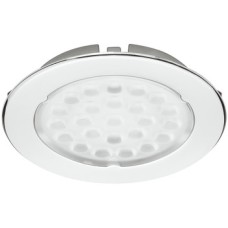 LED Downlight 12 V Ø 68 mm Rated IP20 Loox Compatible LED Metris Energy efficiency class: A Chrome coloured finish cool white 4500 K