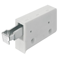 Cabinet Hanger Screw Fixing Unhanded Two-Way Adjustment For screw fixing visible inside the cabinet White