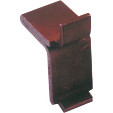 Shelf Support Stud Double for Use with U Section Bookcase Strip Bright zinc plated