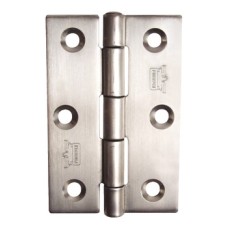 Butt Hinge 76 x 50 mm Grade 304 Stainless Steel Plain knuckle Polished