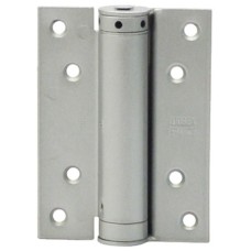Spring Hinge Single Action 100 x 75 mm Steel Silver lacquered steel