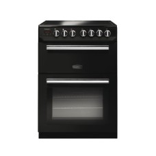 Range Cooker Electric Ceramic 600 mm Rangemaster Professional Plus 60 PROPL60ECBL/C - Black finish chrome trim