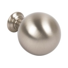Knob with Backplate Zinc Alloy Ø 30 mm Odessa Stainless steel effect