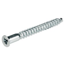 One-Piece Connector with Ø 8 mm Head for Ø 4 mm Drill Hole Confirmat Steel with cross slot Length 38 mm size 2 drilled