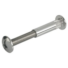Connecting Screw 2-Piece with Sleeve and with Combi Slot M6 Thread for through-hole Ø 8 mm For wood thickness 36-46 mm length 20 mm