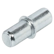 Shelf Support Plug in with Collar for Wooden Shelves and Ø 5 mm Hole Steel Galvanized