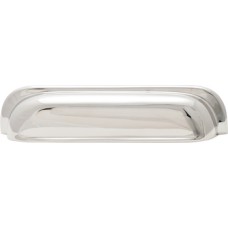 Cup Pull Handle Brass Length 77-204 mm Mulberry Polished nickel fixing centres 192 mm