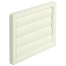 Wall Grille Gravity Flap System 4 brown finish