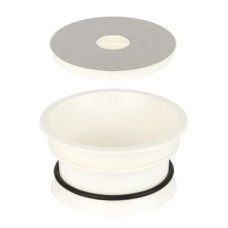 Worktop Waste Bin for Mounting in Ø 168 mm Hole Small Bin Bag Holder White plastic