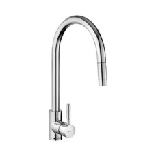 Mixer Tap Single Lever Pull Out Spray Rangemaster Aquatrend TRE1SLPOBF/ - Brushed