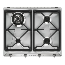 Hob Gas 4 Burners 600 mm Smeg Victoria SR964XGH - Stainless steel