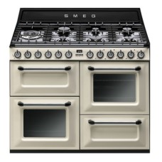 Cooker Dual Fuel Traditional Four Cavity Gas Hob 1100 mm Smeg Victoria TR4110P1 - Cream