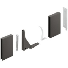Glass Panel Holder for Häfele Matrix Box P Glass Side Panels For gallery railing system Metallic anthracite