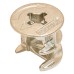 Connector Housing with Rim Zinc Alloy Minifix 15 For wood thickness from 19 mm drilling depth D: 14.5 mm dim. A: 9.5 mm nickel plated