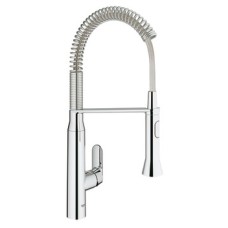 Tap Single Lever Monobloc Mixer Pull Out Spray Medium Height Grohe K7 Professional Polished chrome Grohe model 31 379 000