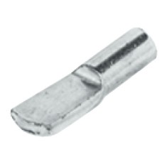 Shelf Support Plug in for Ø 4 mm Holes Spoon Shaped For wooden shelves Nickel plated