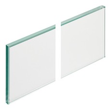 Glass Side Panels for MX Drawer Systems Increases inner drawer height by 85 mm For drawer length 450 mm satin-finish glass