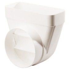 Deflector White Plastic System 125/150 System 150 height x width 94 x 227 mm Ø 150 mm