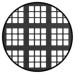 Ventilation Grille with Square Holes Square with square holes Ventilation area 255.5 cm2 length 1000 mm  max. installation dims.985 x 85 mm matt silver F1
