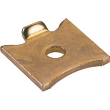 Shelf Support Stud Single for Use with Raised Bookcase Strip Bright zinc plated