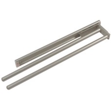 Towel Rail with Two Arms Aluminium Installed length 460 mm extension length 347 mm