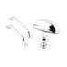 Cup Pull Handle Brass Fixing Centres 96 mm Restoration Polished chrome finish