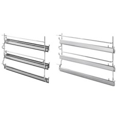 Telescopic Shelf Support Three Levels Length 369 mm Smeg GTA-6 - Polished steel