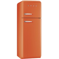 Fridge-Freezer Freestanding Total Capacity 298 Litres Smeg 50’s Style FAB30ROR5 - Orange right hand hinge
