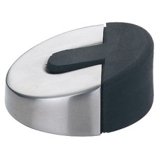 Door Stop Floor Mounted Ø 60 mm Stainless Steel or Aluminium FSB 3816 Low profle 24 mm high Satin stainless steel