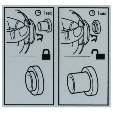 Instruction Sheet Glue Fixing for LockerLock LL 100 Dialock Locker Lock Set Silver coloured