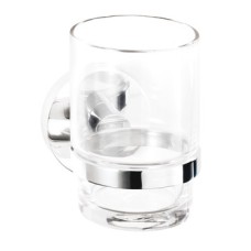 Tumbler and Holder Height 96 mm x Width 67 mm x Depth 118 mm Britannia Concealed fixings Polished chrome finish