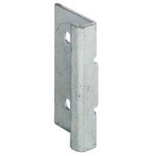 Angled striking plate for Symo push and turn lock galvanized
