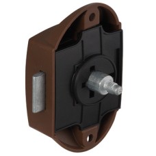 Push Button Lock with Push Button Locking Backset 25 mm Backset 25 mm Brown