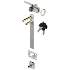 Central locking rotary cylinder lock With fixed plate cylinder for installation in front panel Standard profile with central locking bar keyed different