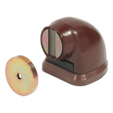 Door Holder Pull 20 kg for Floor Mounting Magnetic Brown