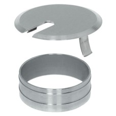Cable Outlet Ø 60 mm Two Part Outlet sleeve and cover plate Fine ground stainless steel finish Ø 60 mm
