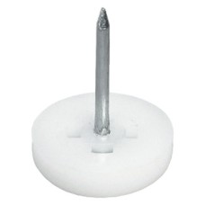 Pin Type Glide White Plastic Glide Ø 10 mm
