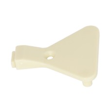 Door Stop with Two Dowels and One Screw Hole For series drilled holes Cream white